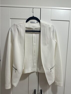 Ricki's White Open-Front Textured Blazer Jacket